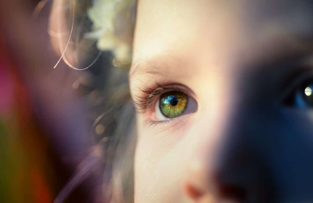 Close up of child's face to evoke emotion for common mental health concerns in kids and youth