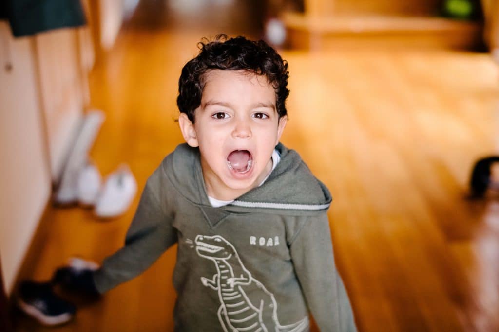 A child screaming, to illustrate the origins of mental health issues