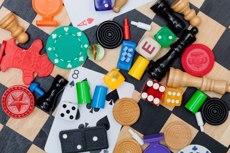 Game pieces, cookie cutters, etc. to show fun things to do on March break