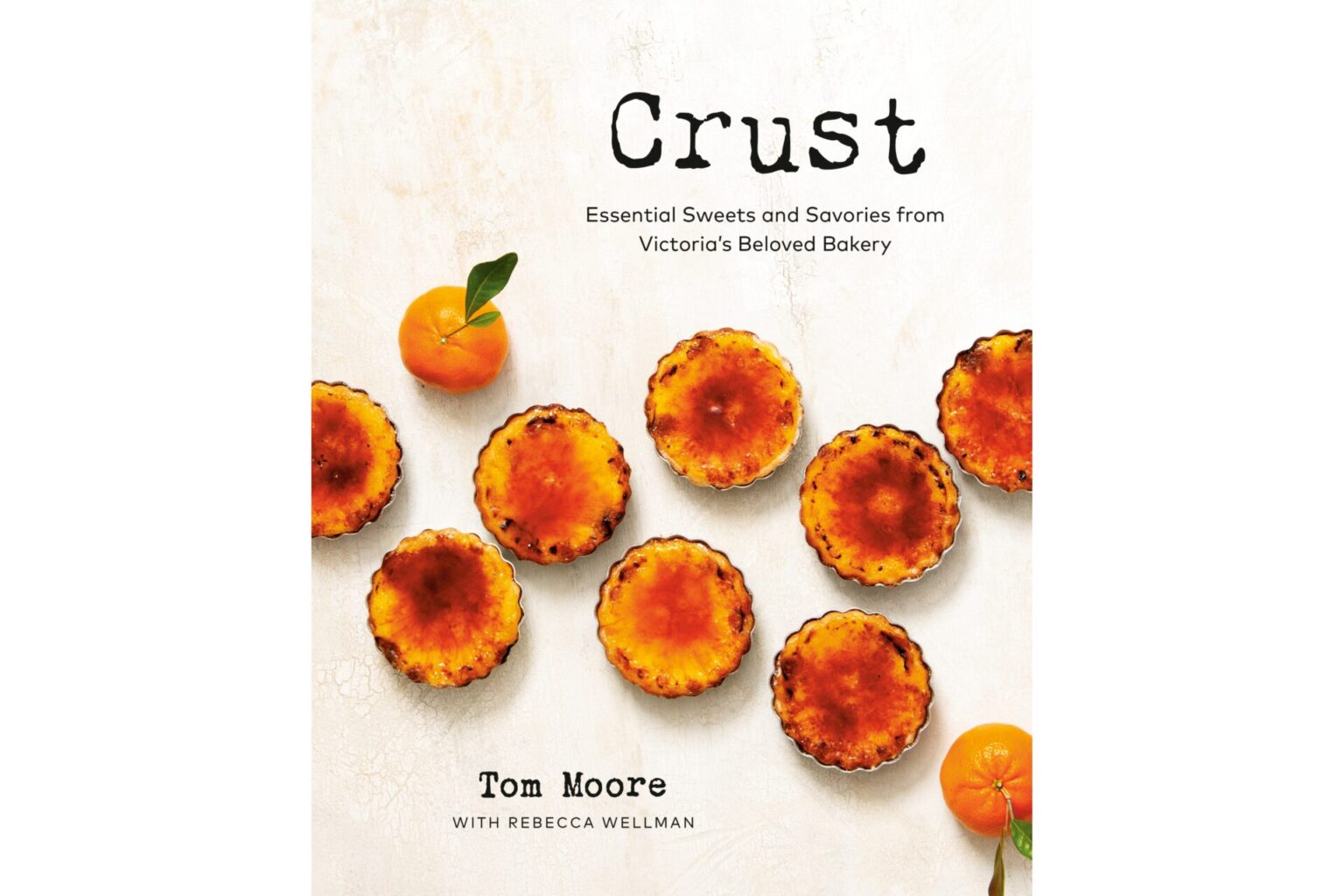 Cookbook cover of Crust on a white background