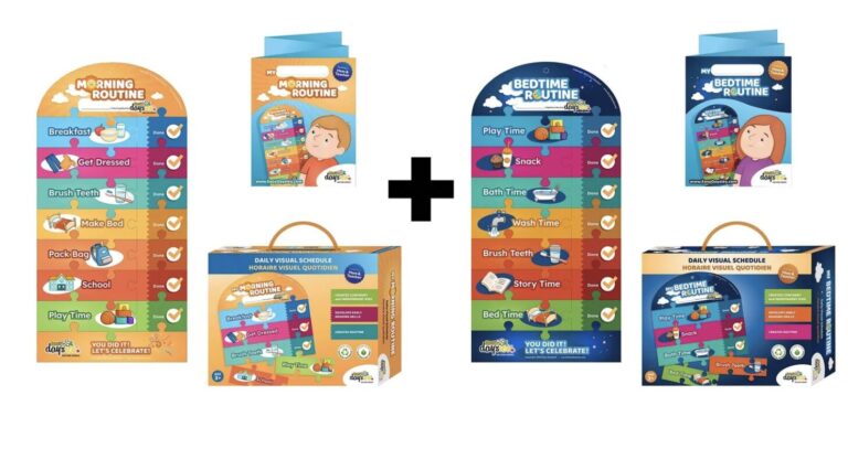 Easy Daysies Visual Schedules, including "My Morning Routine" and "My Bedtime Routine" puzzles