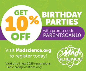 10% OFF Mad Science Birthday Party