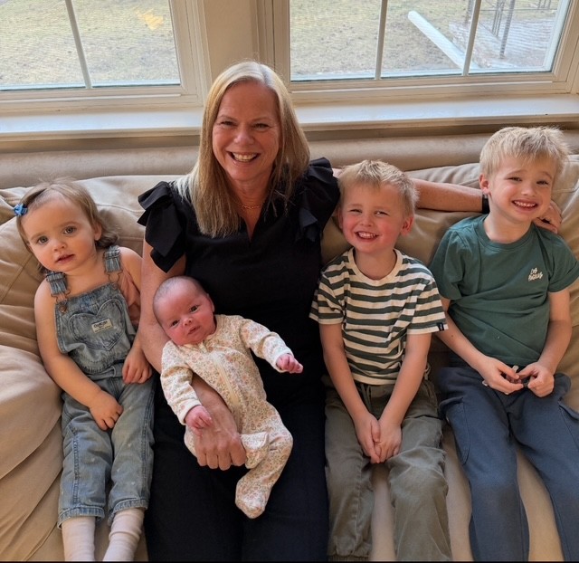 Kathy Buckworth and her grandchildren, to introduce the first instalment of Grandparenting Unfiltered